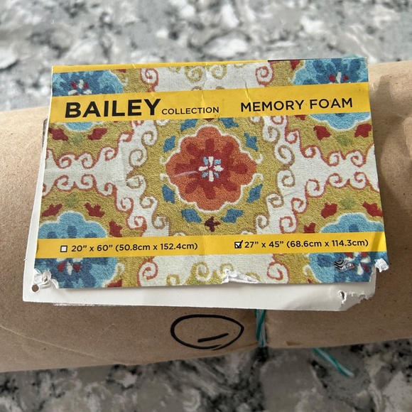 Bailey Collection Memory Foam Rug - Picture 2 of 4